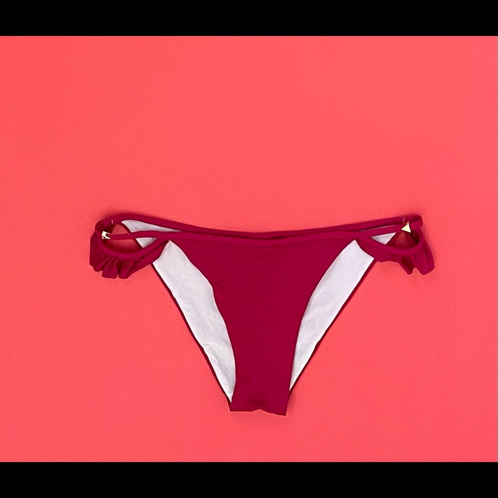 Guess Red Ruffle Bikini Bottom